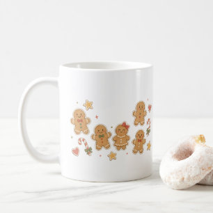 Gingerbread Man Samling med sockerrör Kaffemugg