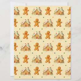 Gingerbread Män Scrapbook Papper