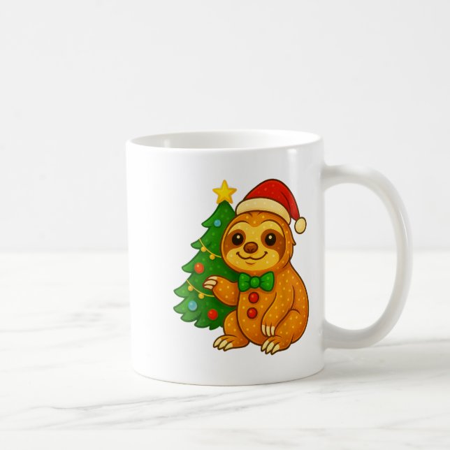 Gingerbread Man Seng Santa Hatt Julgran  Kaffemugg (Höger)