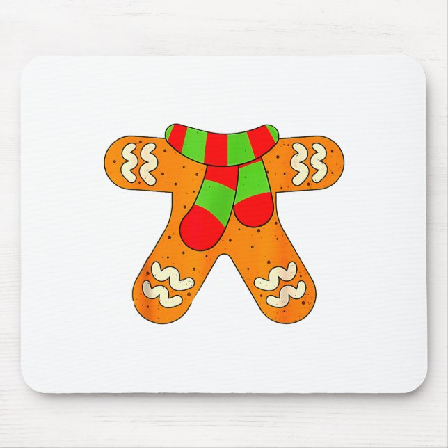 Gingerbread Man Shirt Adult Kids Men Women Cookie  Musmatta (Framsidan)