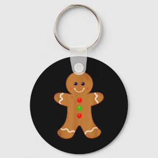 Gingerbread Man Shirt Christmas Cookie Baking Holi Nyckelring