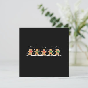 Gingerbread Man Söt Jul Högtidlig Bagare Julkort