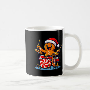 Gingerbread Man spelar trummor  Kaffemugg