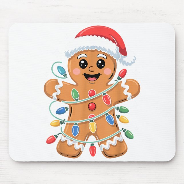 Gingerbread Man Tangled Christmas Lights  Musmatta (Framsidan)