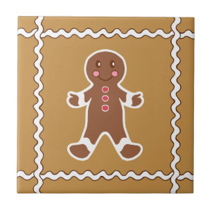 Gingerbread Man Trivetplatta Kakelplatta