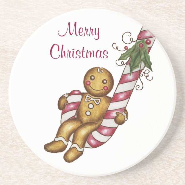 Gingerbread Man Underlägg Sandsten (Framsidan)