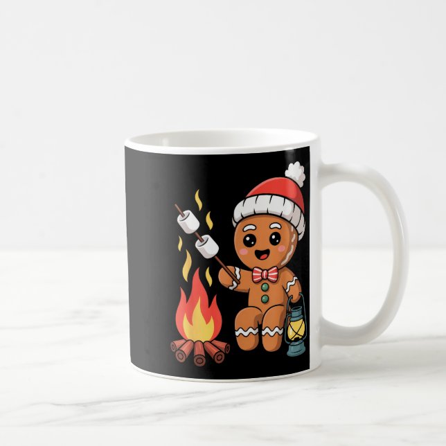 Gingerbread Marshmallow Roaster Camng Christmas  Kaffemugg (Höger)