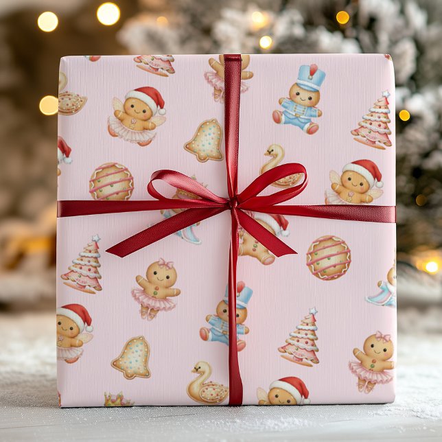Gingerbread Nutcracker Wrapping Paper Presentpapper (Skapare uppladdad)