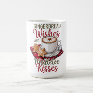 Gingerbread-önskningar och Misteltoe-kyssar jul Kaffemugg
