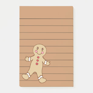 Gingerbread Post It Notes Notepad Post-it Block