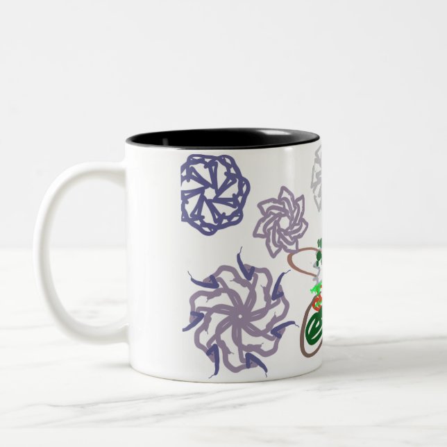 Gingerbread  rock out Två-Tonad mugg (Vänster)