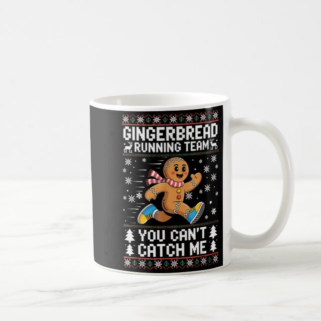 Gingerbread Running Team Christmas Run Runner Funn Kaffemugg (Höger)