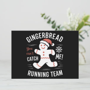 Gingerbread Running Team Julskämt Julkort
