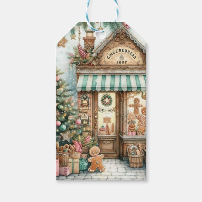Gingerbread Shop Presentetikett (Framsidan)