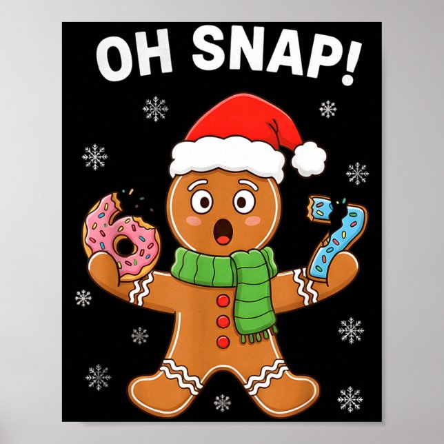 Gingerbread Six Seven 67 Bruh 6 7 Christmas Girl B Poster (Framsidan)