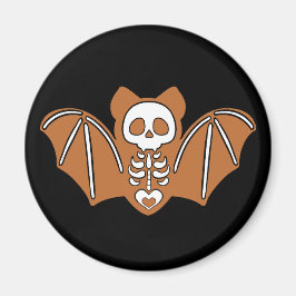 Gingerbread Skeleton Bat Magnet