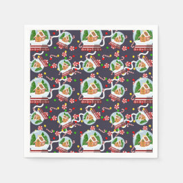 Gingerbread Snow Globes Pappersservett