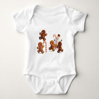 Gingerbread Snowman Baby Bodysuit T Shirt