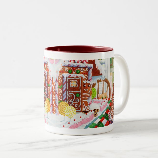 GINGERBREAD SURPRISE Maron Two Tone Mugg (Framsida höger)
