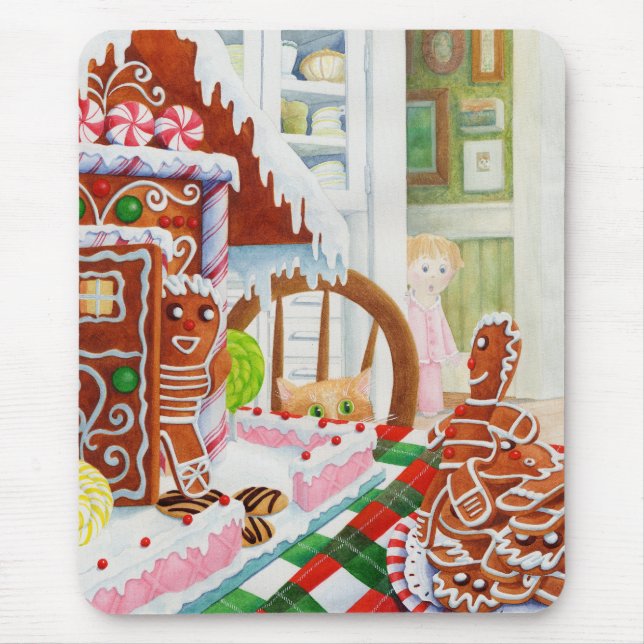 GINGERBREAD SURPRISE Mousepad Musmatta (Framsidan)
