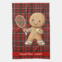 Gingerbread Tennis Grand Slam 🎾🎄custom text Kökshandduk