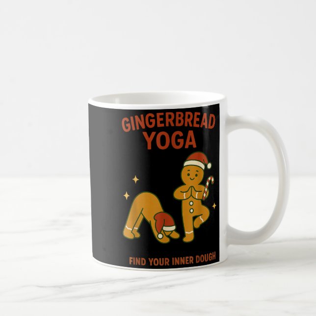 Gingerbread Yoga – Fun Holiday “find Your Inner Do Kaffemugg (Höger)