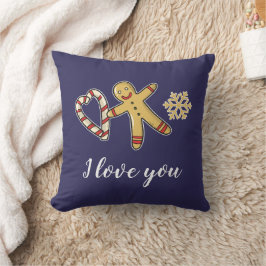 Gingerbreadman Kärlek Dekorativ kudde