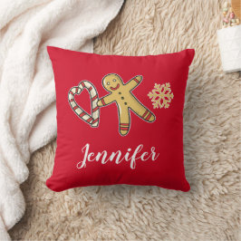 Gingerbreadman Kärlek Dekorativ kudde