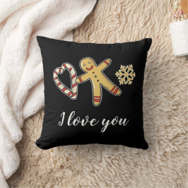 Gingerbreadman Kärlek Dekorativ kudde