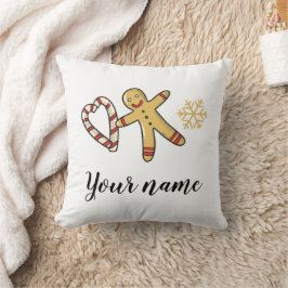 Gingerbreadman Kärlek Dekorativ kudde