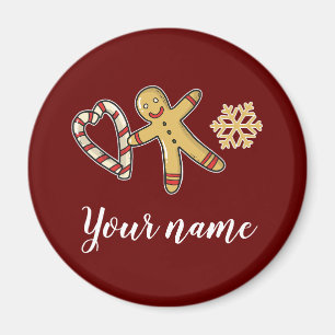 Gingerbreadman Kärlek Magnet