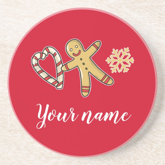 Gingerbreadman Kärlek Underlägg (Framsidan)