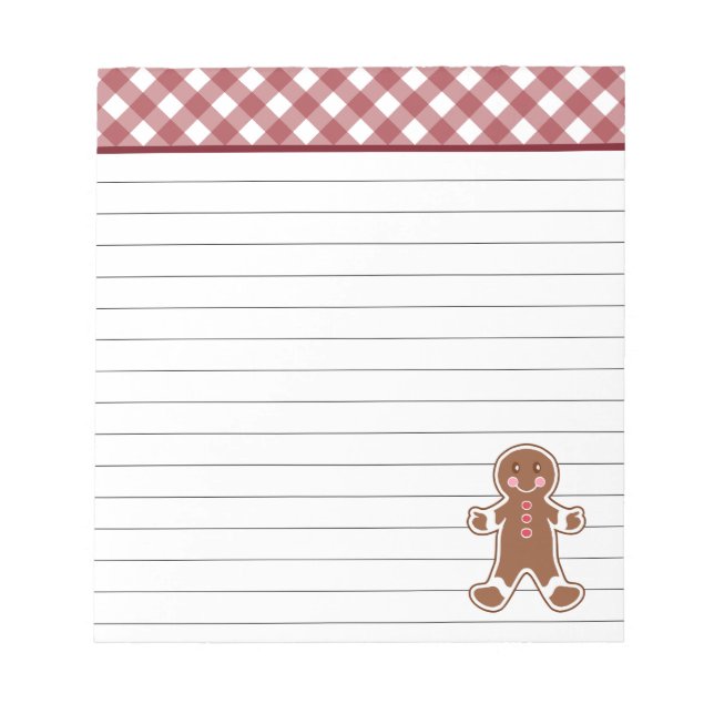 Gingerbreadpojke anteckningsblock (Framsida)