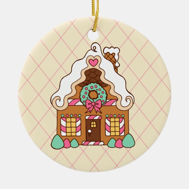 Gingerbreadshus Ornament (Framsidan)