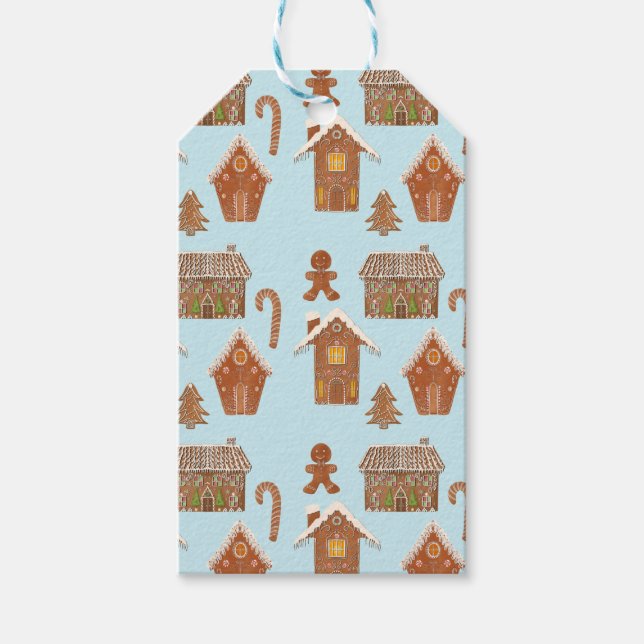 Gingerbreadshus & pepparkakor presentetikett (Framsidan)