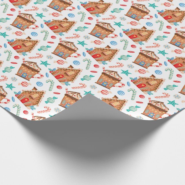 Gingerbreadshus Presentpapper (Hörn)