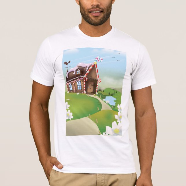Gingerbreadshus T Shirt (Framsida)