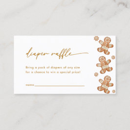 Gingerbröd Babyskåda Förkläde Raffelkort Visitkort