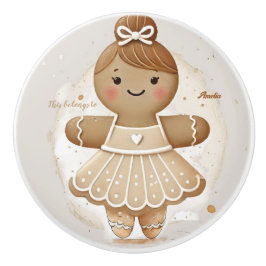 Gingerbröd Ballerina Ceramic Pul Knopp