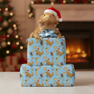 Gingerbröd Beared Dragon Jul Presentpapper