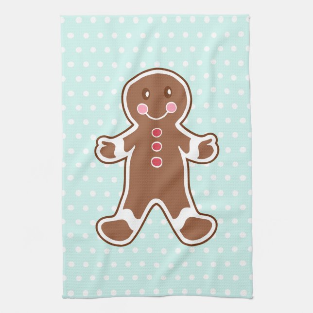 Gingerbröd Boy Kitchen Towel Kökshandduk (Vertikal)