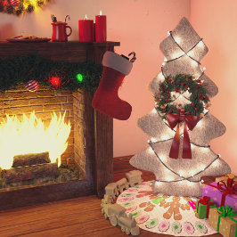 Gingerbröd Boys and Girls Julgransmatta Borstad Polyester