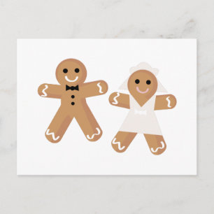 Gingerbröd Bröllop Vykort