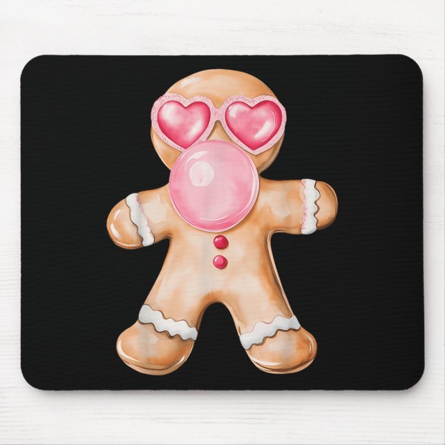 Gingerbröd Bubble Gum Nk Sungles Christma Musmatta (Framsidan)