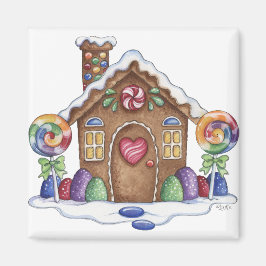 Gingerbröd Candy House Kitchen Magnet