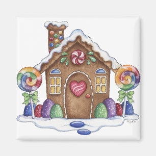 Gingerbröd Candy House Kitchen Magnet