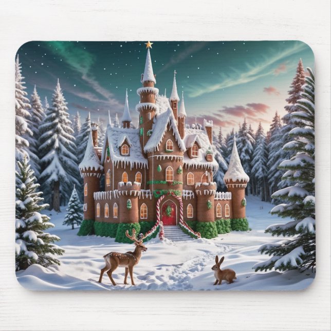 Gingerbröd Castle från julskogen Musmatta (Framsidan)