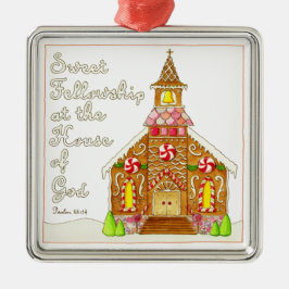 Gingerbröd Church Sweet Fellowship jul Julgransprydnad Metall