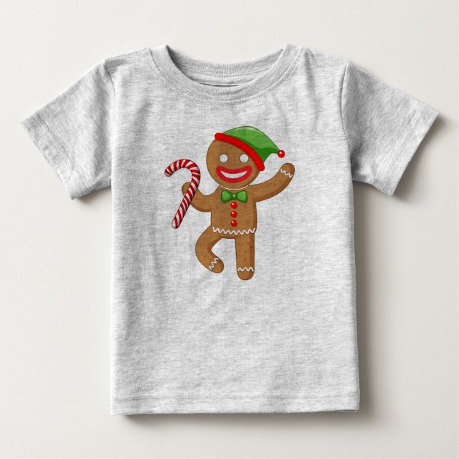 Gingerbröd Cookie Baby T-Shirt (Framsida)