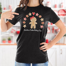 Gingerbröd Cookie Baking Crew Cute Girl Helgdag T Shirt